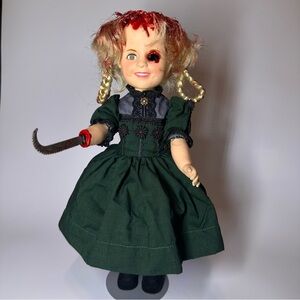 Spooky Doll with Green Dress